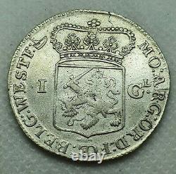1 Dutch Giulder or Gulden 1764 Australia Proclamation Coin Rare Ship Mint Mark
