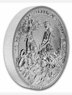 1 Kilo. 999 Pure Silver 2023 Germania 80 Mark Round Bullion Coin Coa Capsule