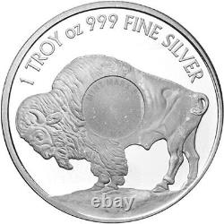 1 oz Sunshine Buffalo Silver Round (New, MintMark SI, Lot of 20)