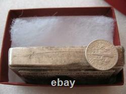 10 Oz. 999 Pure Silver Rare Usvi Amark Stackable Art Bar Assay Lot 784+gold