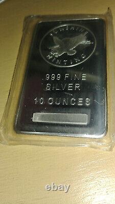10 oz Sunshine Mint. 999 Fine Silver Bar Mint Mark SI Factory Sealed