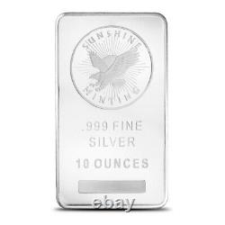 10 oz Sunshine Silver Bar (New, MintMark SI)