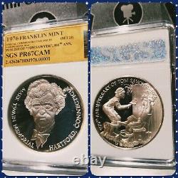 100th Ann. Tom Sawyer Mark Twain Sterling Silver Franklin Mint Commemorative