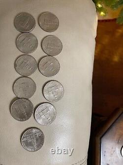 11 Bicentennial No Mint Mark 1776 1976 Kennedy Half Dollar 11 Silver Coins