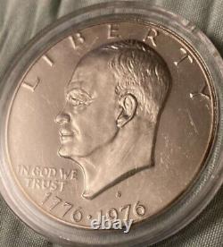 1776-1976 S Mint Mark Type 1 Eisenhower Silver One Dollar US Bicentennial Coin