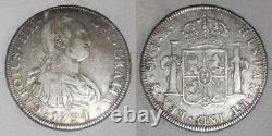 1794 Carolus IIII Charles III Spain Silver Coin Bolivia 8 Reales Mint Mark PTS