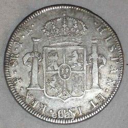 1794 Carolus IIII Charles III Spain Silver Coin Bolivia 8 Reales Mint Mark PTS