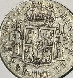 1794 Spanish Silver 8 Reales Lima Peru Mint Beautiful Chop Mark Examples