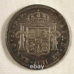1798 Spain Carolus IIII Charles III Silver Coin Bolivia 8 Reales Mint Mark PTS