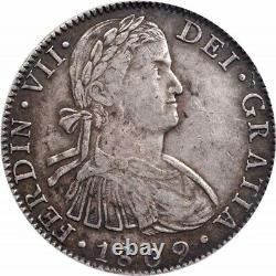 1809 Ferdinand VII Spain Silver Coin Mexico 8 Reales Mint Mark Mo Assayer TH