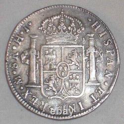 1810 Ferdinand VII Spain Silver Coin Mexico 8 Reales Mint Mark Mo Assayer HJ