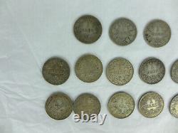 1875-1918 Lot of Silver German Empire 1 and 1/2 Marks 74 Coins