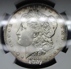 1881 O MS62 Morgan Silver Dollar NGC Graded Toned Coin Die Crack On Mint Mark