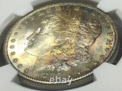 1885-O Morgan Dollar Silver NGC MS63, New Orleans Mint Mark, Beautifully Toned