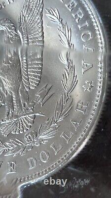 1887 Morgan Silver Dollar in 1000 CARAT DIAMOND Paperweight Acrylic No Mint Mark