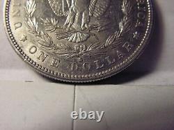 1888 S Morgan Silver Dollar, Error Mint Mark, Dollar and Feathers