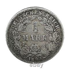 1893 E Germany Empire Silver One 1 Mark KM#14 Rare E Minted