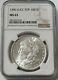 1900 O/cc Over Mint-mark Morgan Silver $ 1 Dollar Ngc Mint State 63