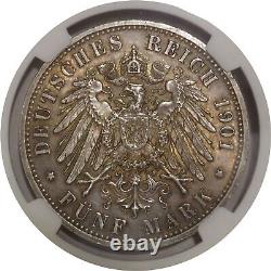 1901 A German States Prussia 200th Anniversary Wilhelm II 5 Mark NGC MS62