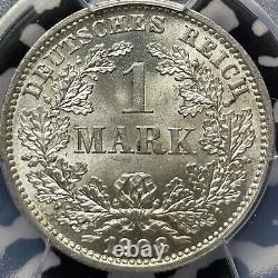1908-D Germany 1 Mark PCGS MS66 Lot#G2657 Silver! Gem BU