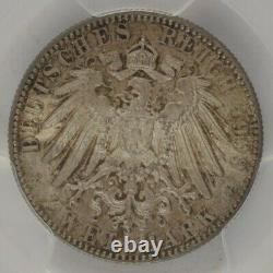 1909 German States 2 Mark Kingdom of Saxony PCGS MS64