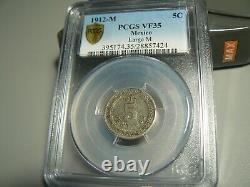 1912 M Mexico Large Mint Mark 5 Centavos Coin PCGS VF35 100% to Charity