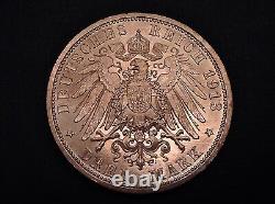 - 1913 Germany Prussia 2 & 3 Marks Kaiser Wilhelm II Silver Jubilee Uncirculated