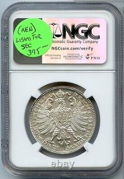 1915-A Germany Saxe Weimar Eisenach 3 Mark Silver Coin NGC MS64 JP601