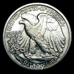 1917-D Obverse Mint Mark Walking Liberty Half Dollar Silver GEM BU++ Coin #BB178