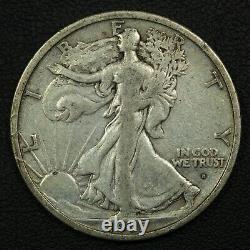 1917 D Obverse Mint Mark Walking Liberty Silver Half Dollar