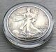 1917-D obverse Walking Liberty Half Dollar XF/AU Rare Date/Mint Mark (Whizzed)