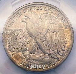 1917-S 50C PCGS AU50 Walking Liberty Silver Half Dollar Reverse Mint Mark 552222