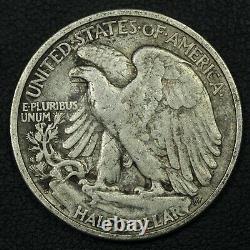 1917 S Reverse Mint Mark Walking Liberty Silver Half Dollar