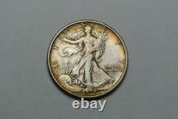 1917-S Reverse Mint Mark Walking Liberty Silver Half Dollar, AU/UNC C8143