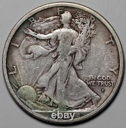 1917-S Walking Liberty Half Dollar, Obverse Mint Mark