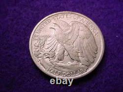 1917-d Reverse Mint Mark Walking Liberty Half Superior Au+ Half Dollar! #48
