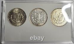1921 U. S. Morgan Silver Dollar P, D, & S Mint Mark Set