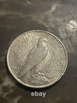 1923 Liberty-Peace Silver Dollar No Mint Mark Error
