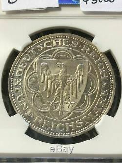 1927-A Germany 5 Mark Bremerhaven NGC PR66 Ultra Cameo Lot#G222 Silver