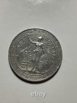 1929B Great Britain Silver British Trade Dollar Coin KM-T5 Bombay Mint Mark