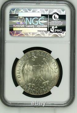 1930 A Germany Silver 5 Mark Graf Zeppelin NGC Mint State MS 65