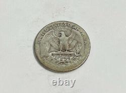 1932 D Washington Silver Quarter 25c Fine (F) Condition Rare Date & Mint Mark