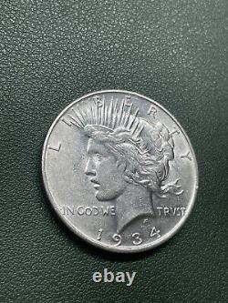 1934 D Silver Peace Dollar-vam-9 Low Micro'd' Mint Mark -free Shipping 010