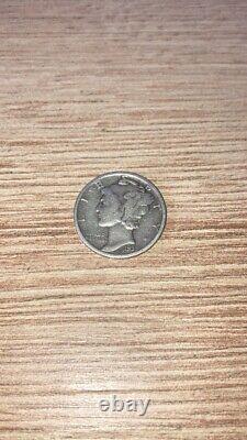1935 90% Silver Mercury Dime No Mint Mark Rare Collectible