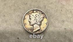 1941 Mercury Winged Liberty 90% Silver Dime (No Mint Mark)