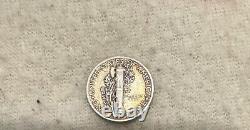 1941 Mercury Winged Liberty 90% Silver Dime (No Mint Mark)