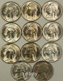 1942-1945 Silver War Time Nickel Set 1 Coin From Each Year and Mintmark