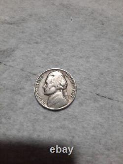 1942 No Mint Mark-Jefferson 35% Silver War Nickel