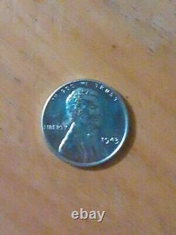1943 Lincoln Wheat Steel Penny. No mint mark, uncirculated, uncertified