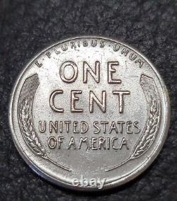 1943-S-Lincoln Steel Penny-Obverse Gas Bubbles-Filled Mint Mark-Nice
